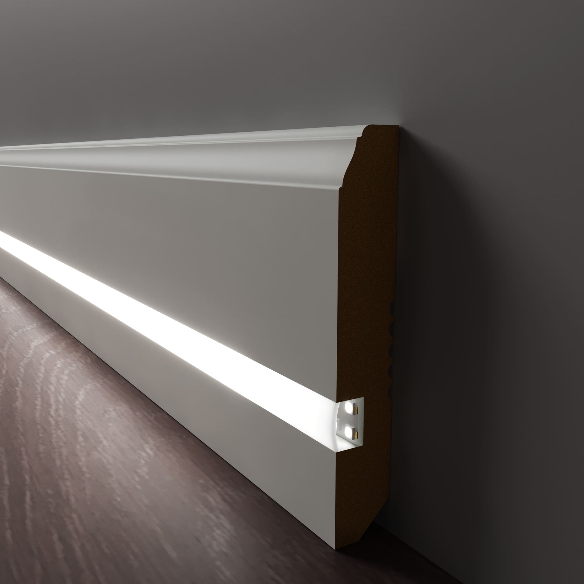 Плинтус c LED подсветкой Нью Джерси